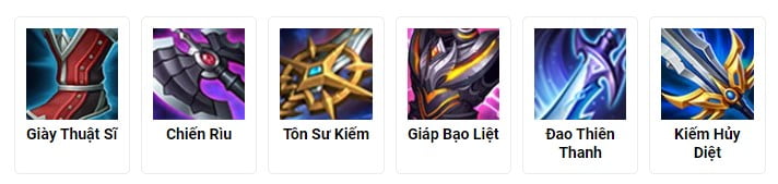 trang bị đi đường đơn triệu vân vgvd