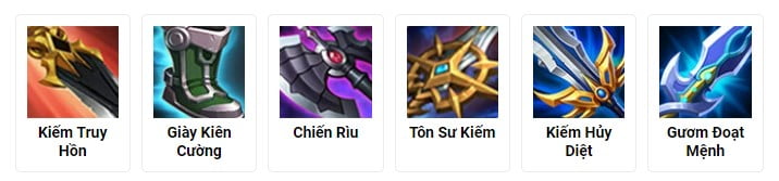 trang bị đi rừng triệu vân vgvd