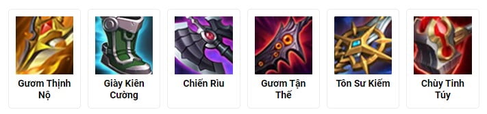 trang bị đi rừng cho đại tư mệnh