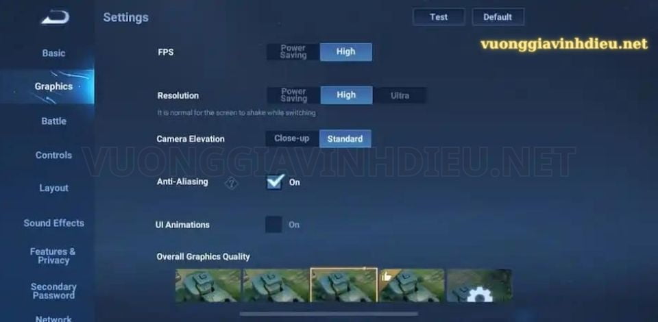 cài đặt đồ họa