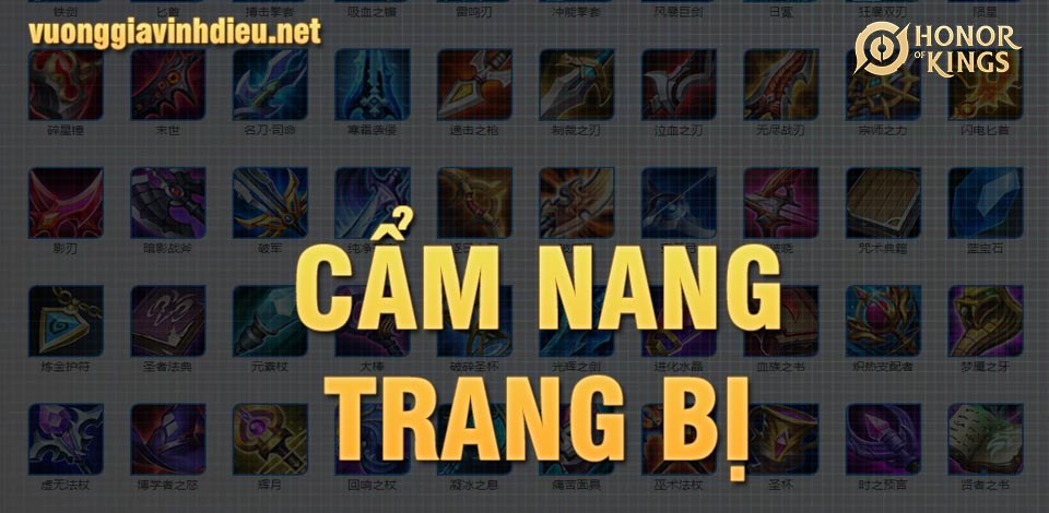 cẩm nang trang bị vương giả vinh diệu