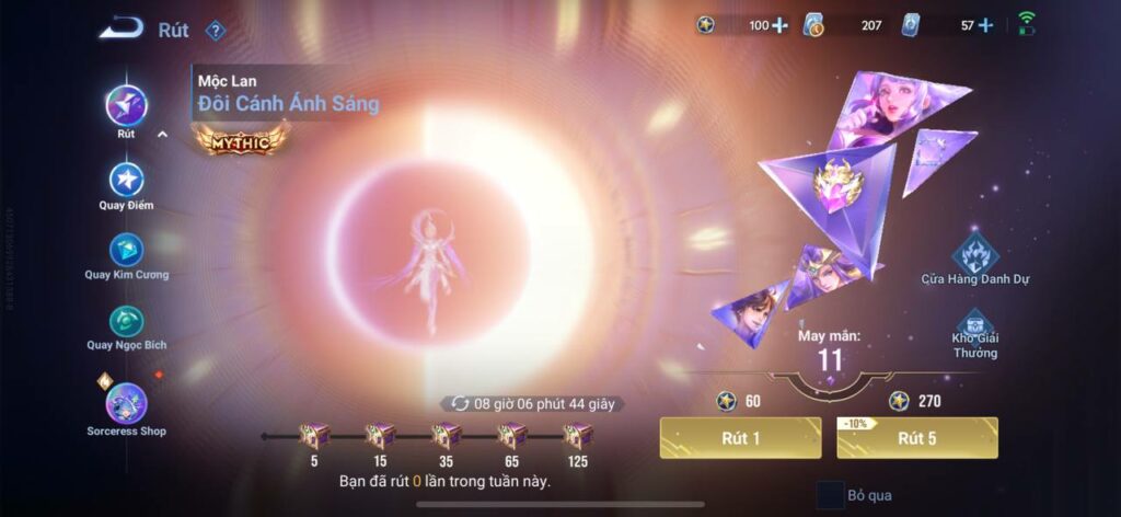 Trang Phục Huyền Thoại Vương Giả Vinh Diệu