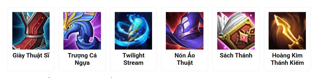 Trang bị cho Dịch Tinh