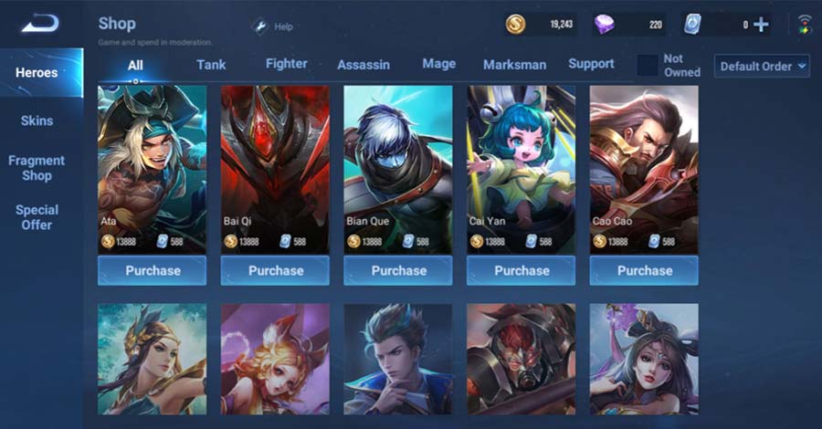 4 cách mua tướng Vương Giả Vinh Diệu đơn giản mà không phải ai cũng biết