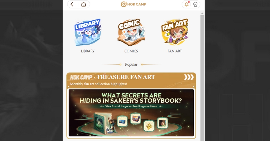 Người đọc ngoài việc chơi game thì có thể thỏa sức sáng tạo trong hạng mục Fanart