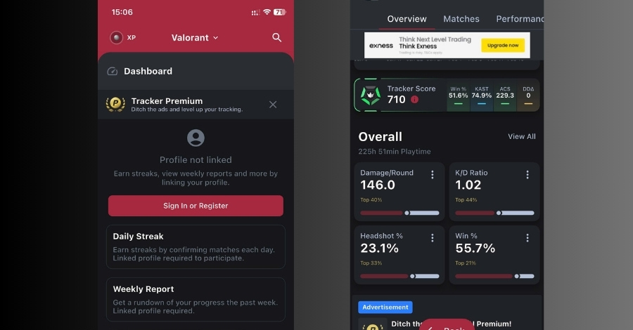 Chỉ cần đăng nhập xong là bạn đã có thể check Valorant rồi