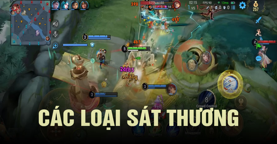 Các Loại Sát Thương Trong Vương Giả Vinh Diệu