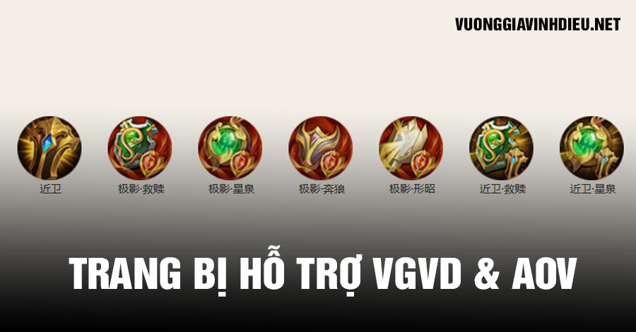 So Sánh Trang Bị Hỗ Trợ Liên Quân và Vương Giả Vinh Diệu