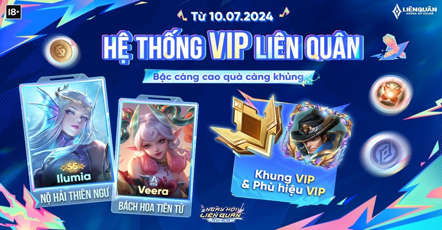 Hệ thống VIP Liên Quân - Chương trình hậu đãi của người chơi