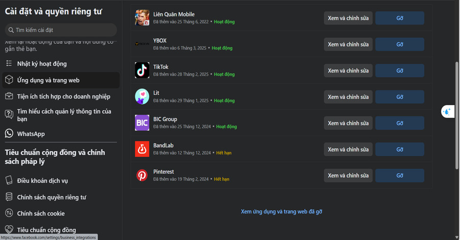 Xóa tài khoản trên Facebook